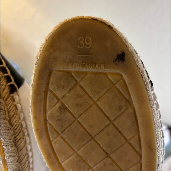 Chanel white and black leather espadrilles woman’s 8 - Picture 8 of 10